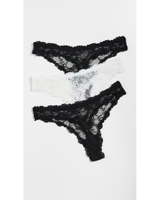 Honeydew Intimates Maria Lace Thong 3 Pack in Black | Lyst