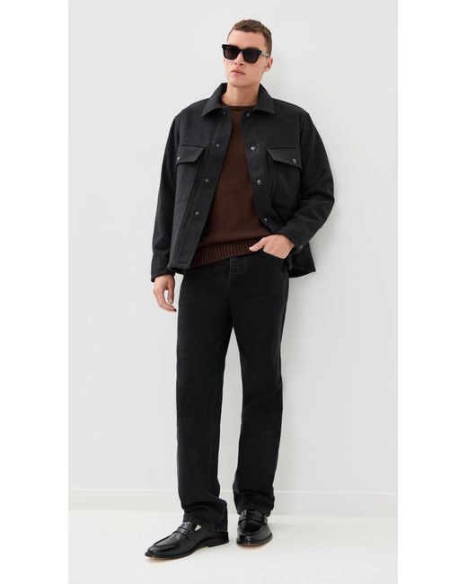 KNICKERBOCKER Black Mott Wool Cashmere Jacket for men