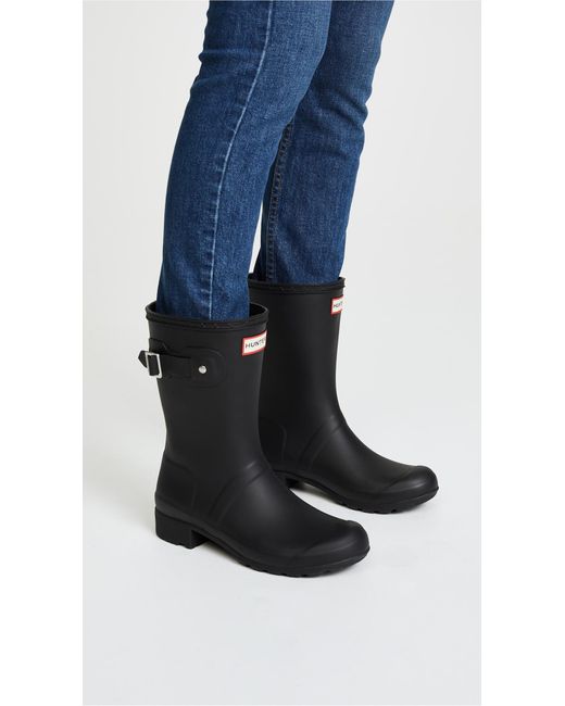 hunter short packable rain boots