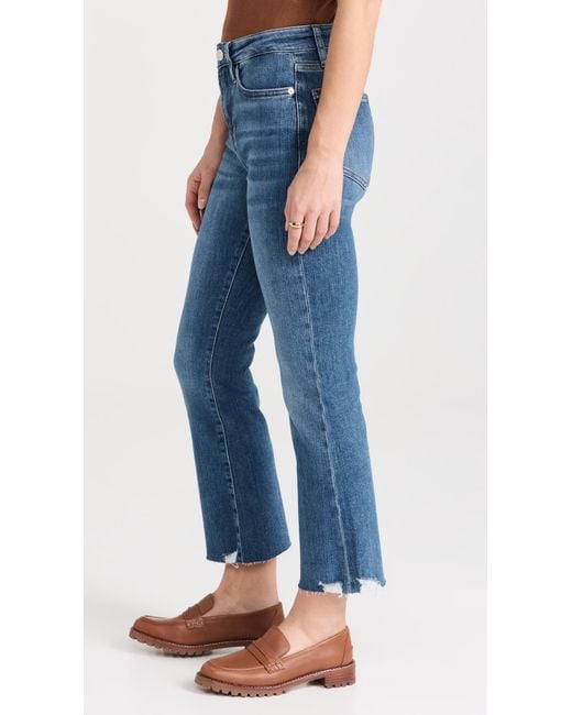 FRAME Blue Le Crop Mini Boot Jeans