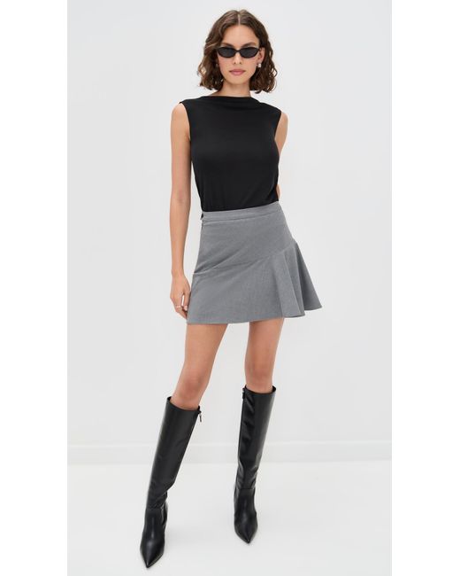 Wayf Black Celeste Drape Back Top