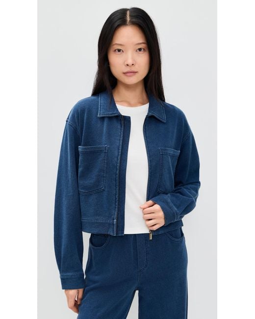 Z Supply Blue Heritage Knit Jacket