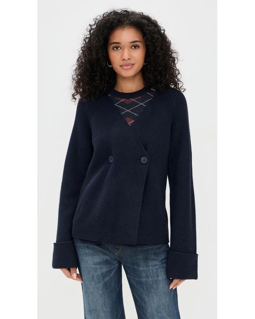 ALIGNE Blue Hampton Knitted Cardigan
