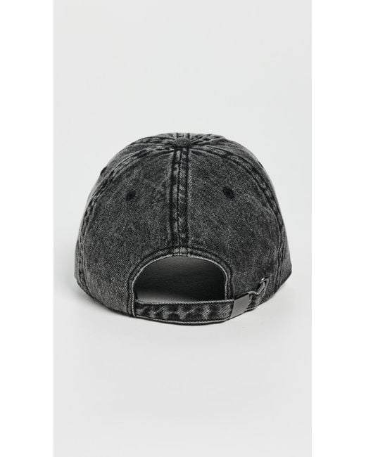 Clare V. Black Denim Baseball Hat