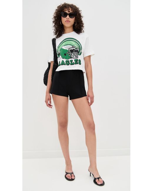 Junk Food Green Eagles Game Time Mn Crop Tee
