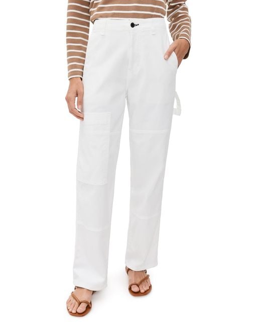 ASKK NY White Carpenter Twill Pants