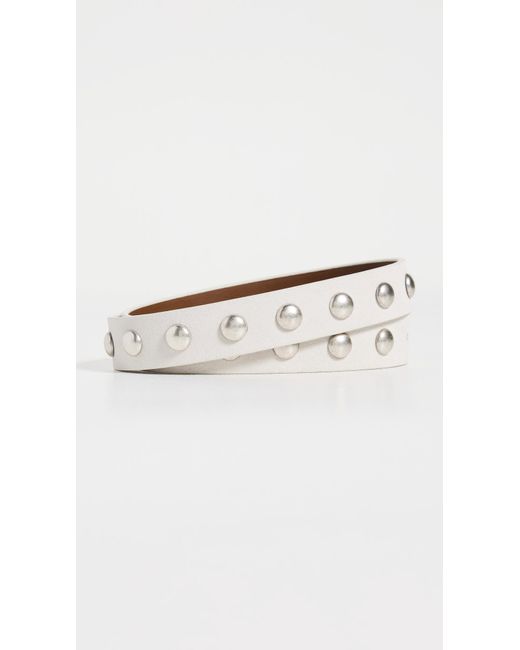 Andersons Black Slim Studded Suede Belt