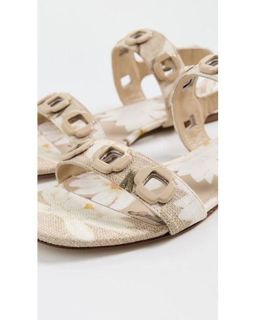 Larroude White Milan Flats