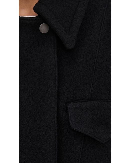 Vince Black Cropped Wool Blend Jacket