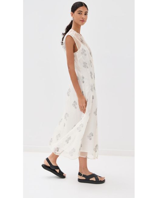 Alix Of Bohemia White Gigi Lunar Flower Dress