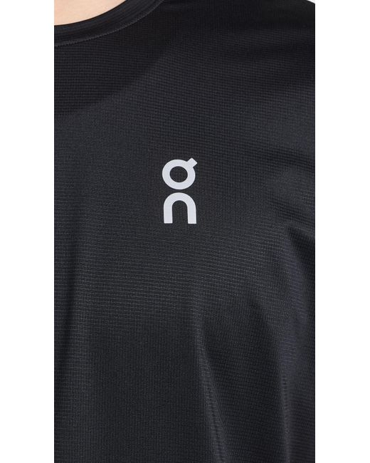On Shoes Black Core Tee Back for men