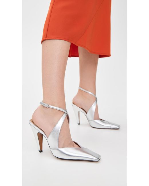 Stella McCartney White Spur Metallic Alter Mat Pumps