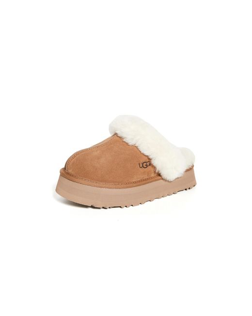 Ugg White Disquette Slippers