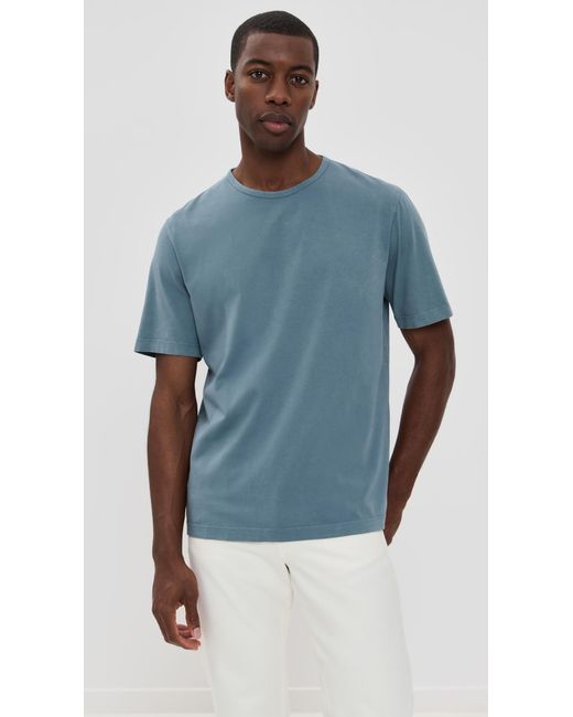 Theory Blue Crew Neck Tee for men