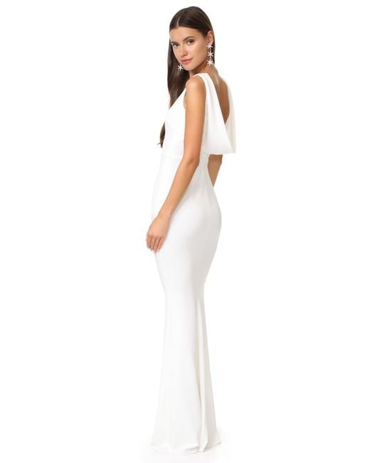 Katie May White Vionnet Gown