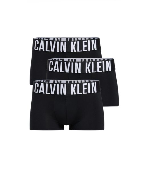 Calvin Klein Black Intense Power Micro 3-Pack Low Rise Trunks for men