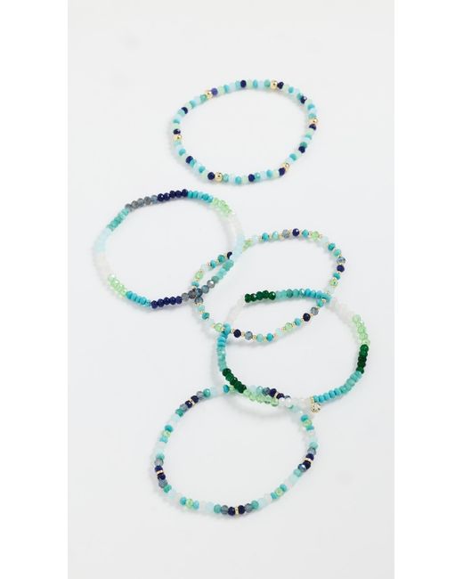 BaubleBar Green Kallen Bracelet Set