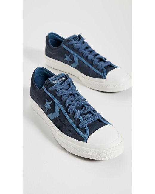 Converse Blue Star Player 76 Suede Sneakers for men