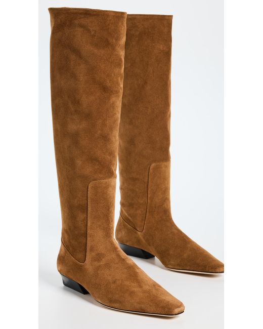 Staud Brown Wally Flat Boots