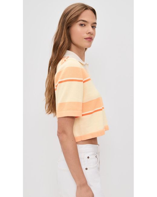 Le Bos Black Short Sleeve Striped Polo