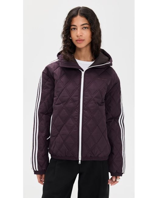 Adidas Purple Quilted Jacket