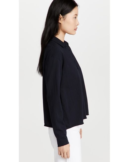 Frank & Eileen Blue Popover Henley Tee