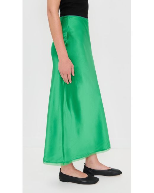 La Ligne Green Bianca Skirt
