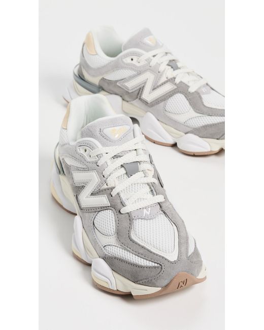 New Balance White 9060 Sneakers