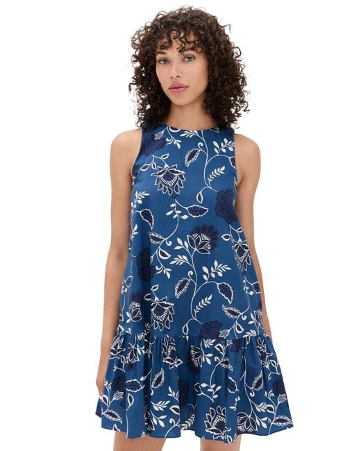 Tanya Taylor Blue Jessie Dress