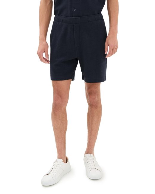 Vince Blue Boucle Pull On Shorts 6.25 for men