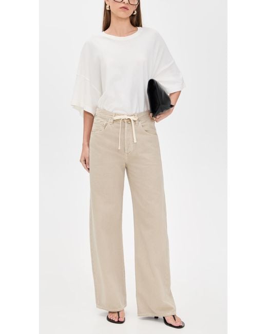 Citizens of Humanity Natural Brynn Drawstring Trousers
