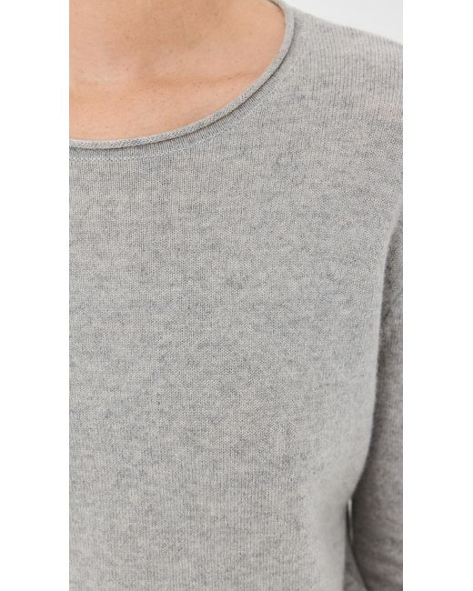 Lisa Yang Gray Ida Cashmere Sweater