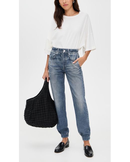 Rag & Bone Blue Miramar Terry Jogger Pants