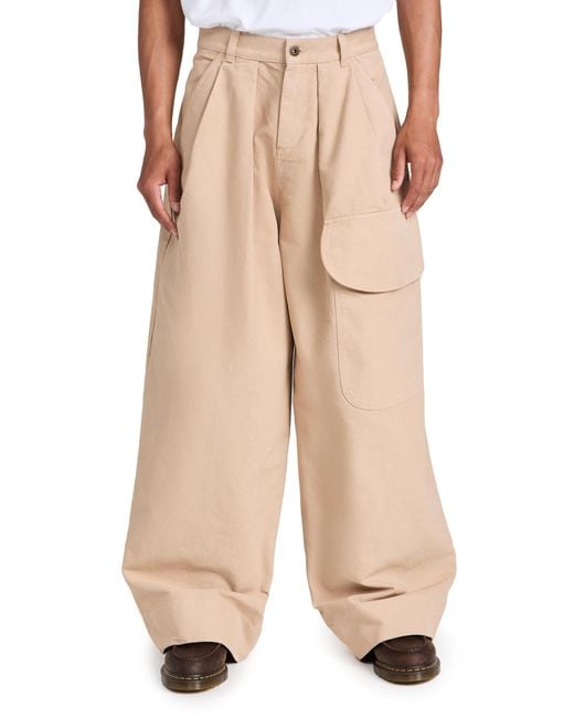 J.W. Anderson Natural Relaxed Cargo Trousers for men