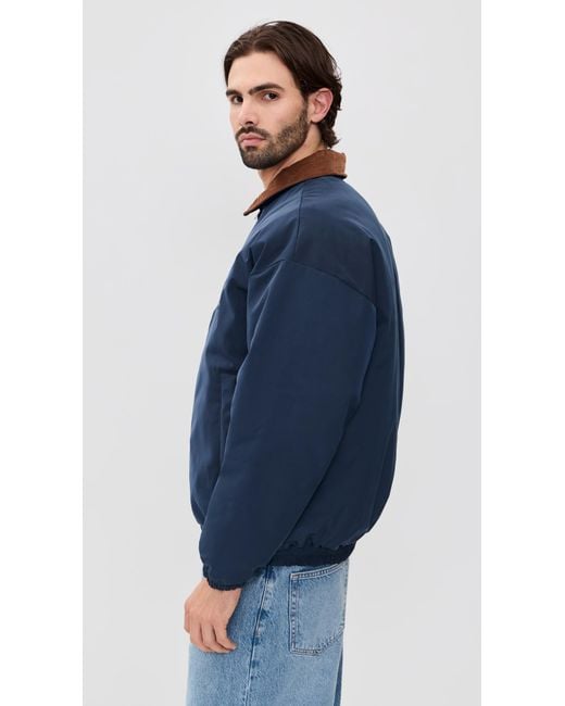 Obey Blue Elysian Puffer Jacket for men