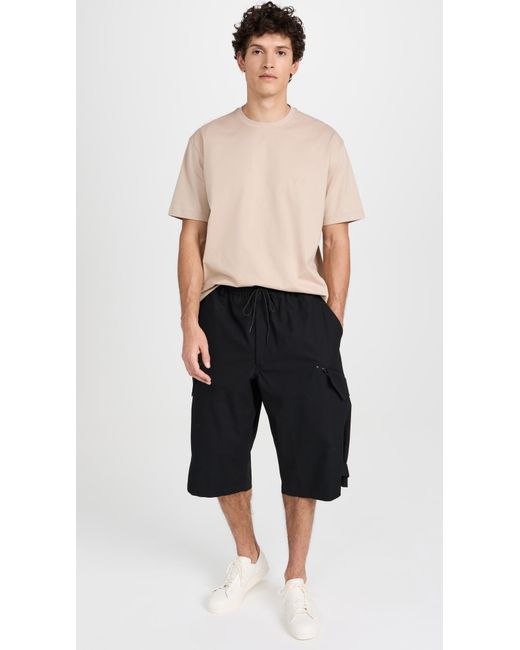 Y-3 Natural Reaxed Hort Eeve Tee Cay Brown . for men