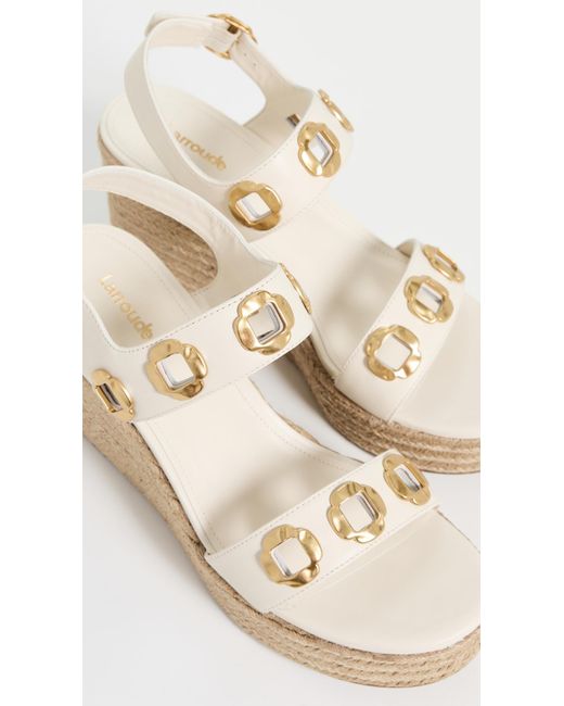 Larroude White Milan Espadrilles