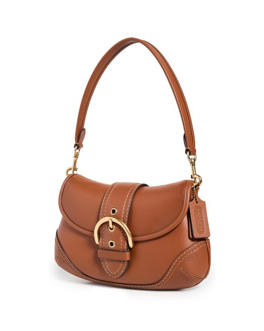 COACH Glovetanned Soho Bag in Brown | Lyst