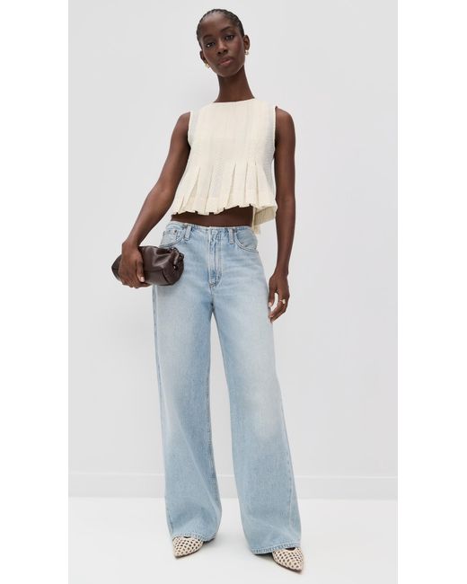 Sea Black Fayetta Embossed Tank Top