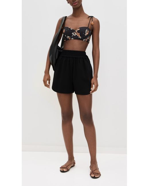 Sea Black Cerise Cherry Bustier Swim Top