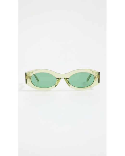 Linda Farrow Green X Attico Berta Sunglasses