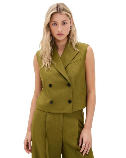 Theory Green Peak Vest