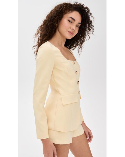 Amanda Uprichard Natural Kya Romper