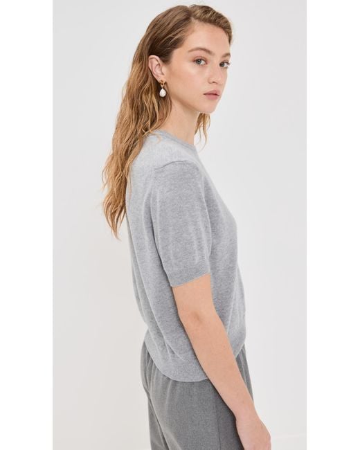 Nackiyé Gray Pearl Crewneck Cashmere Sweater