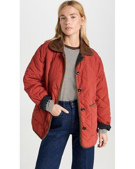 Red worker jacket best sale