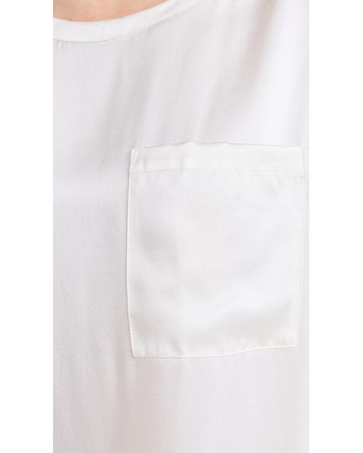 Lunya Black Washable Silk Tee Short Set