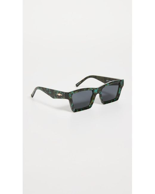 Le Specs Something Alt Fit Sunglasses in Camouflage (Green) | Lyst