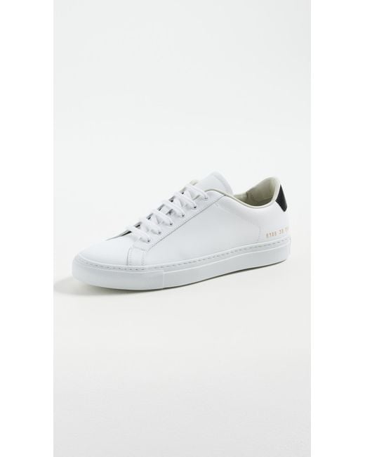 Common Projects White Retro Classic Sneakers