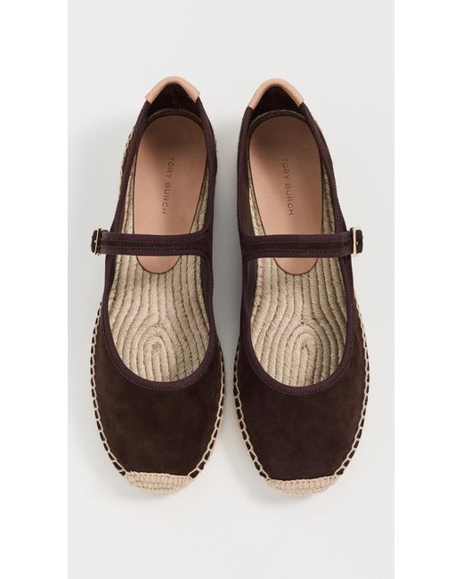Tory Burch Black Mary Jane Espadrilles