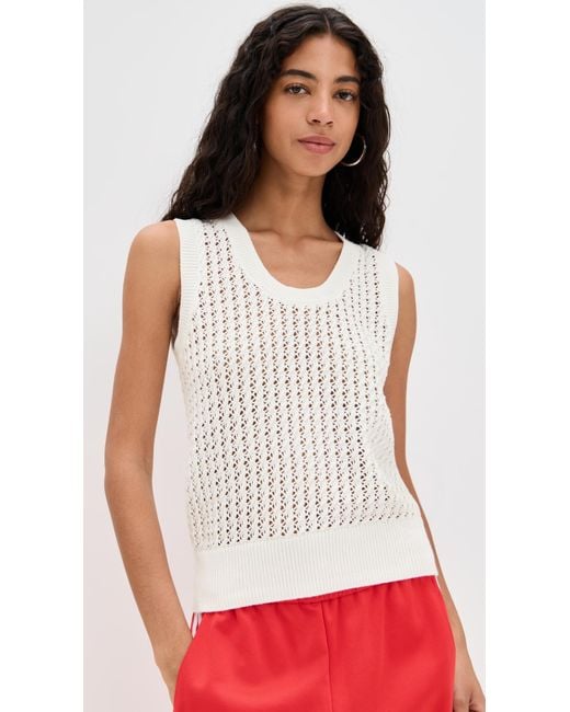 Varley Red Ferns Open Knit Tank